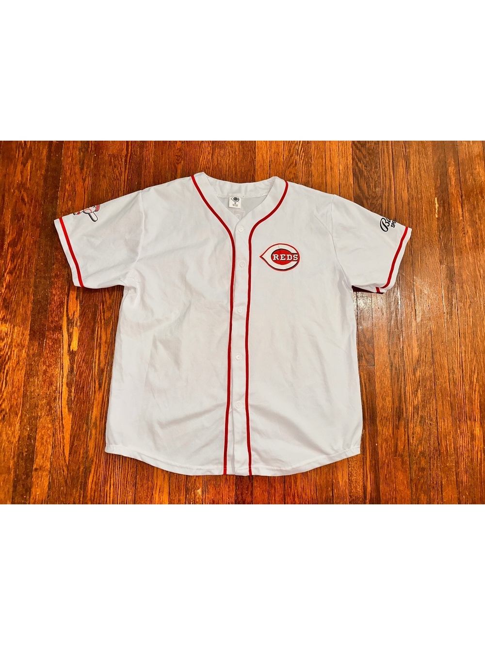 XL Cincinnati Reds Steer 7 MLB Baseball White Red Jersey
